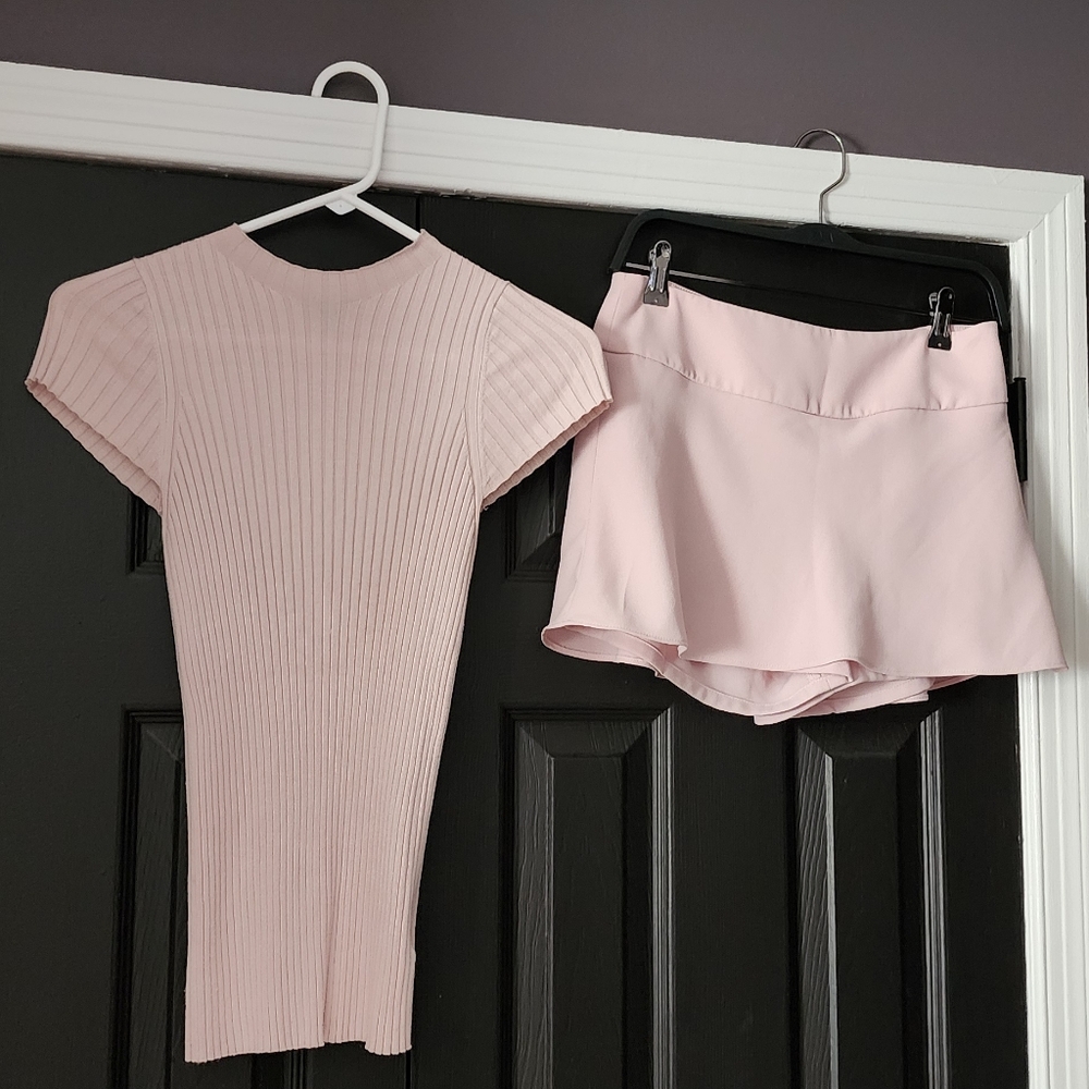 Express Pink Skorts Comfortable Stylish